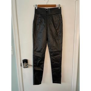 White Fox Fire it Up Wet Look Pants- M